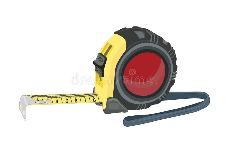 Metric And Imperial Tape Measures Stock Illustration - Download