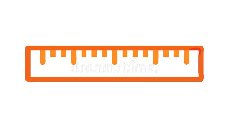 Ruler Measurement Outline Icon Vektordesign Generative AI vektor abbildung