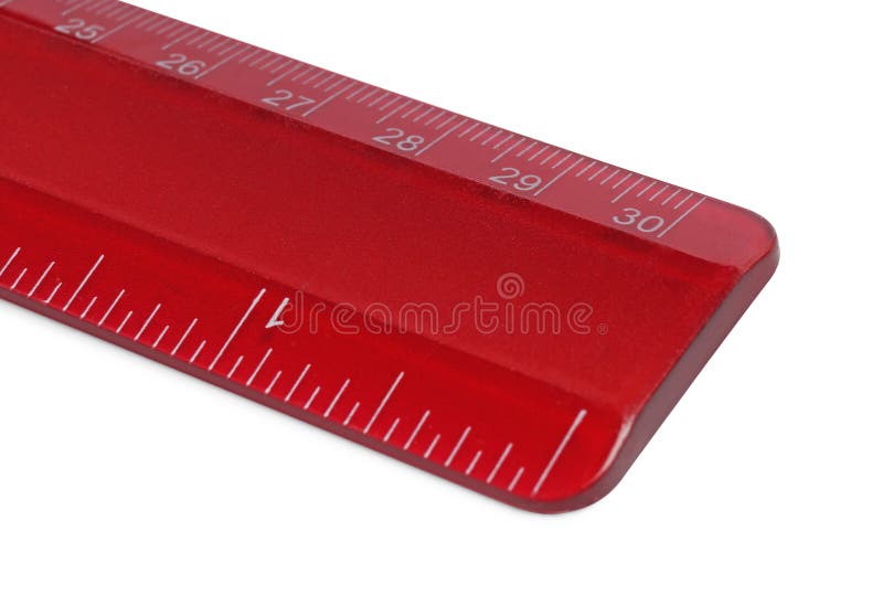 Ruler With Measuring Length Markings In Centimeters Isolated On White ...