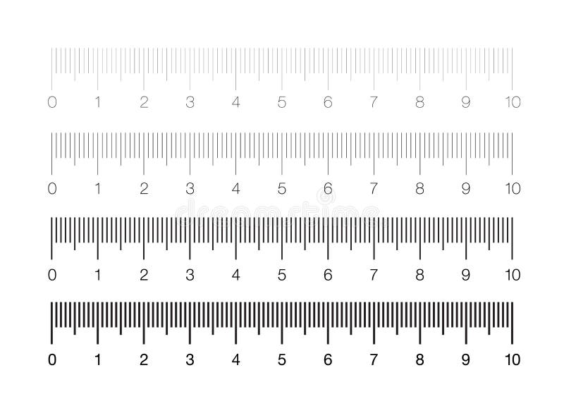 Ruler measuring scale markup for rulers inch Vector Image