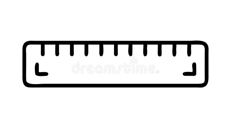 Ruler Outline Corner Markierungen Symbol für präzise Messung Vektordesign Generative AI vektor abbildung