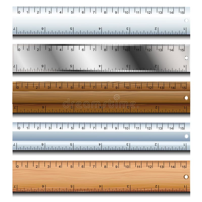 Inch Cm Metric Ruler Set Vector Stock Vector (Royalty Free) 1590036319