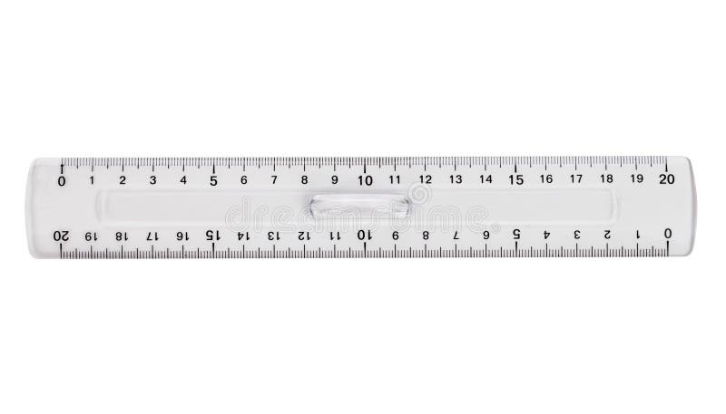 Ruler on a white background