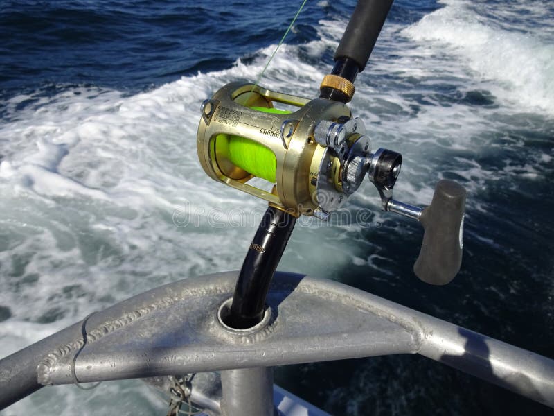 Rulle Shimano stor modigt för fiska royaltyfri foto Rulle Shimano stor modigt för fiska royaltyfri foto