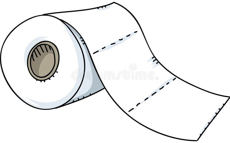 Rullo della carta igienica illustrazione di stock Rullo della carta igienica illustrazione di stock