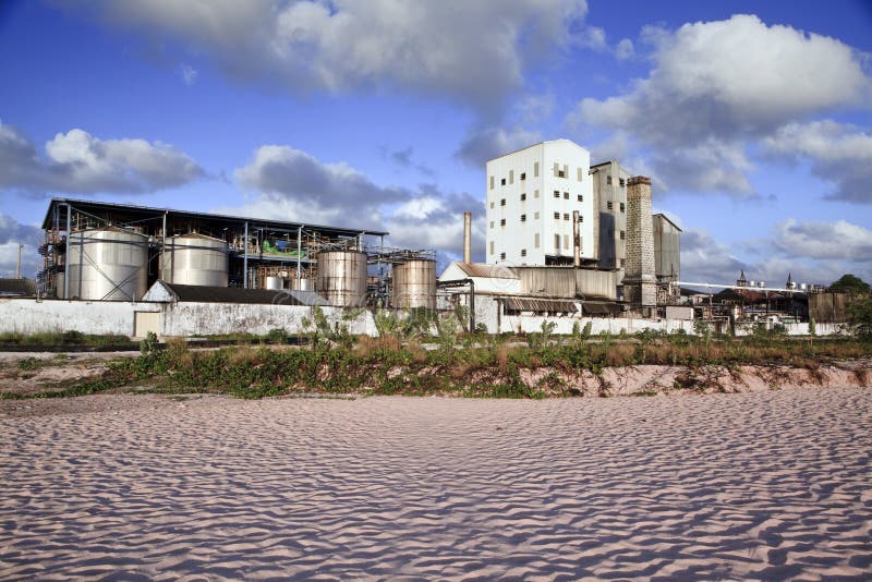 Rum Distillery stock image. Image of chimney, industry 14096747