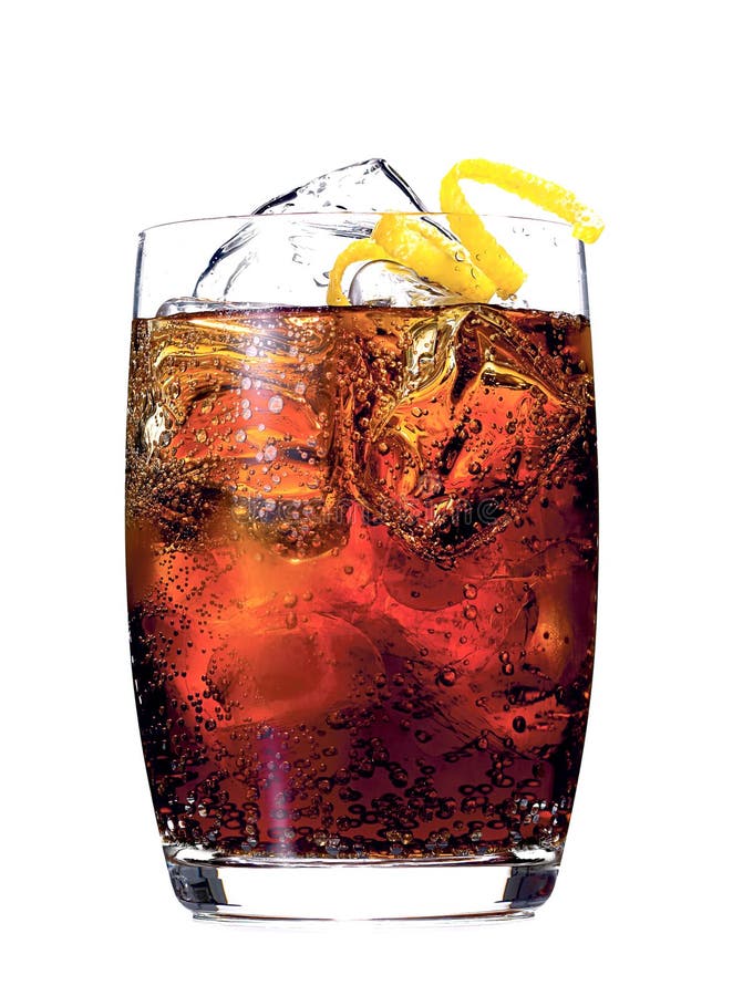 Aperol Spritz in a Wine Glass Decorated with an Orange Stock Image