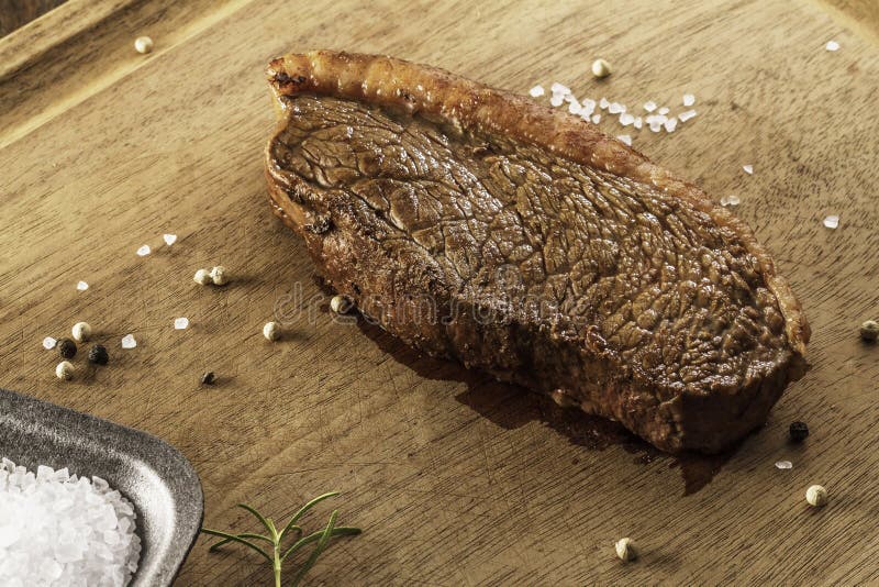 Grilled beef steak stock image Grilled beef steak stock image