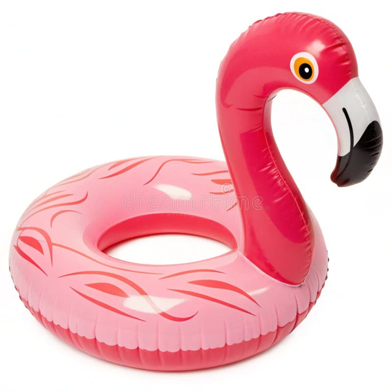 Rumstrålflamingo isolerat på vit bakgrund vektor illustrationer