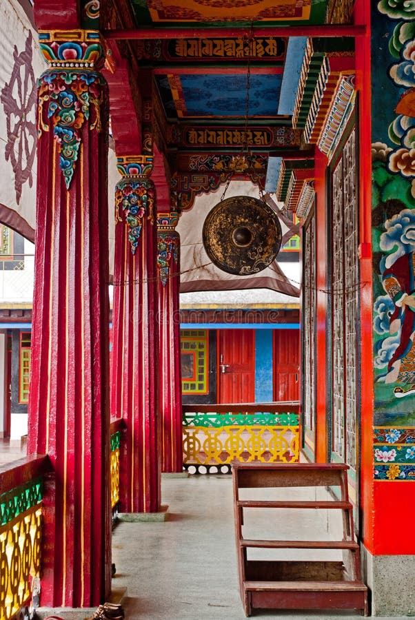 Rumtek Monastery Interior stock images