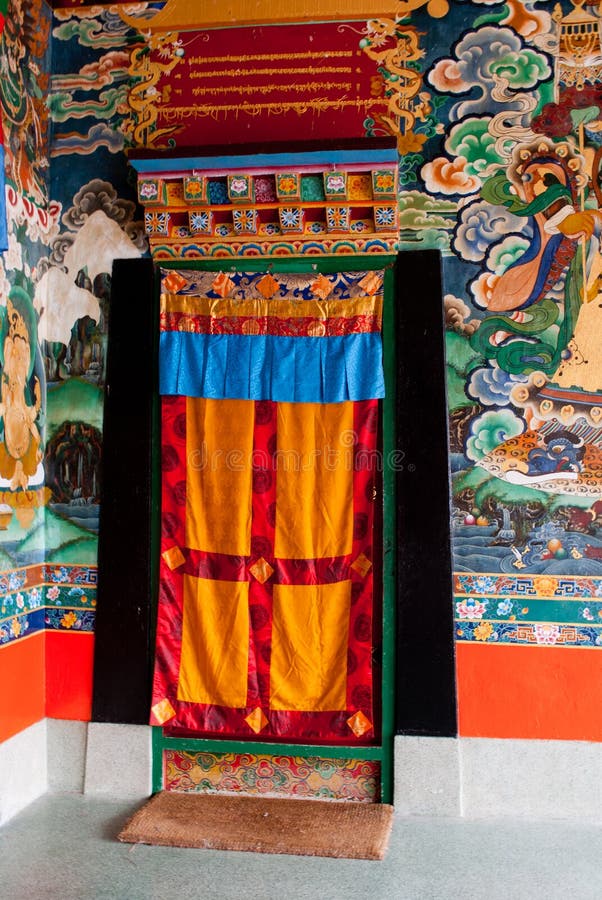 Rumtek Monastery Interior royalty free stock image