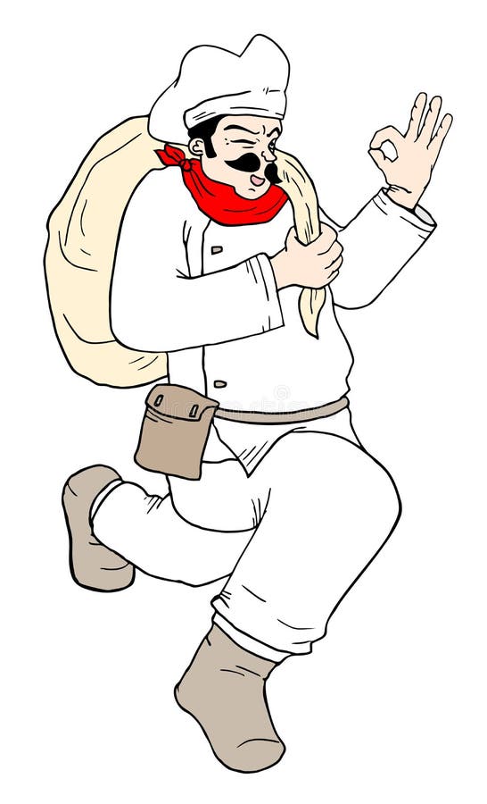 Run chef stock illustration