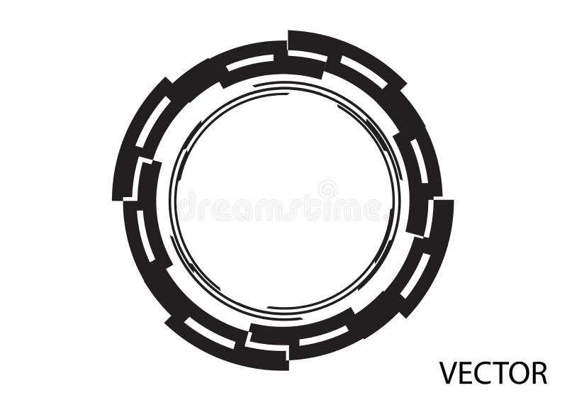 Rund logo på vit bakgrund royaltyfri illustrationer Rund logo på vit bakgrund royaltyfri illustrationer