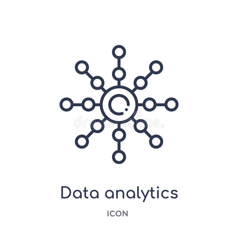 Rund symbol för linjär dataanalytics från affärs- och analyticsöversiktssamling Tunn linje rund vektor för dataanalytics royaltyfri illustrationer Rund symbol för linjär dataanalytics från affärs- och analyticsöversiktssamling Tunn linje rund vektor för dataanalytics royaltyfri illustrationer