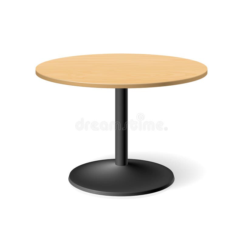 Rund tabell royaltyfri illustrationer Rund tabell royaltyfri illustrationer