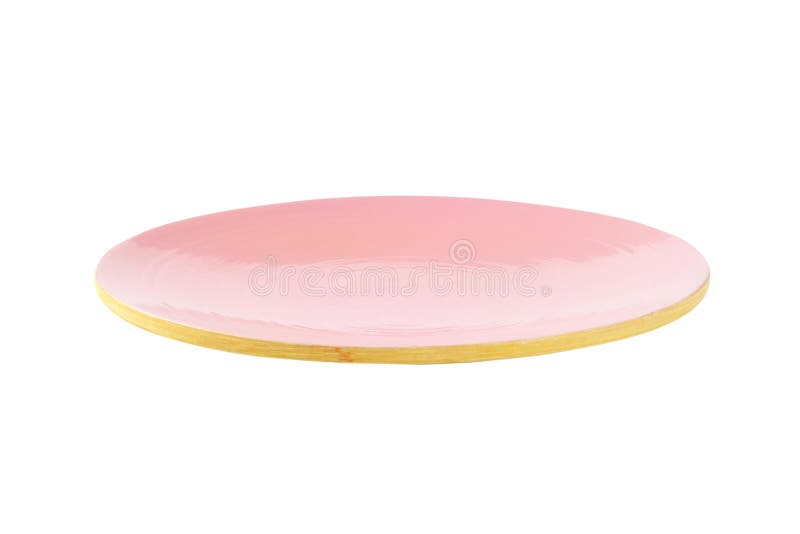 Runde rosa Platte lizenzfreie stockfotografie