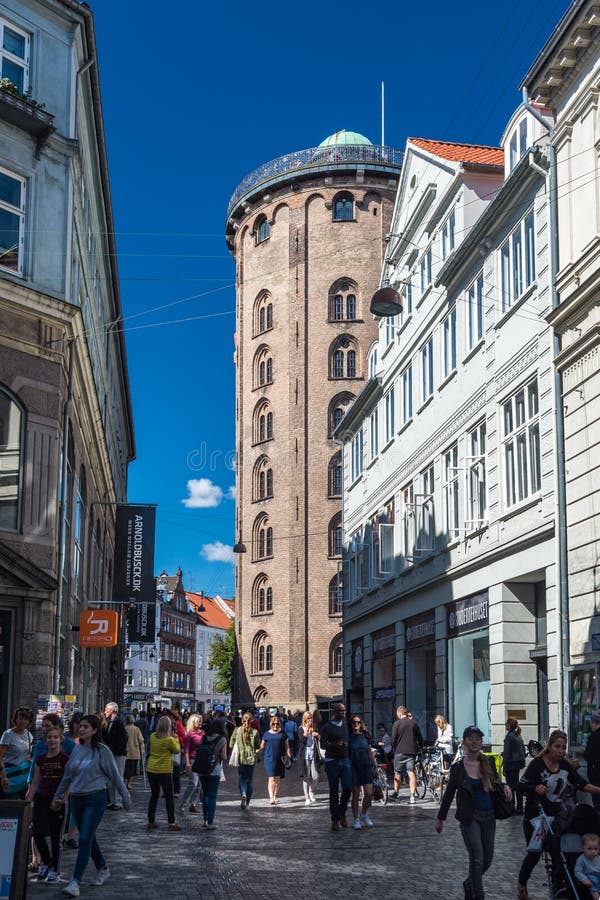 The Rundetaarn Round Tower in Copenhagen Editorial Stock Image - Image ...