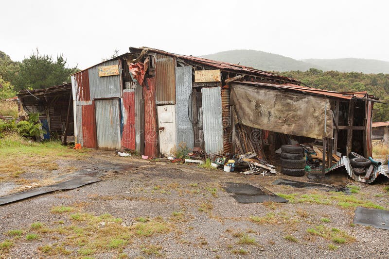 Rundown and ramshackle home