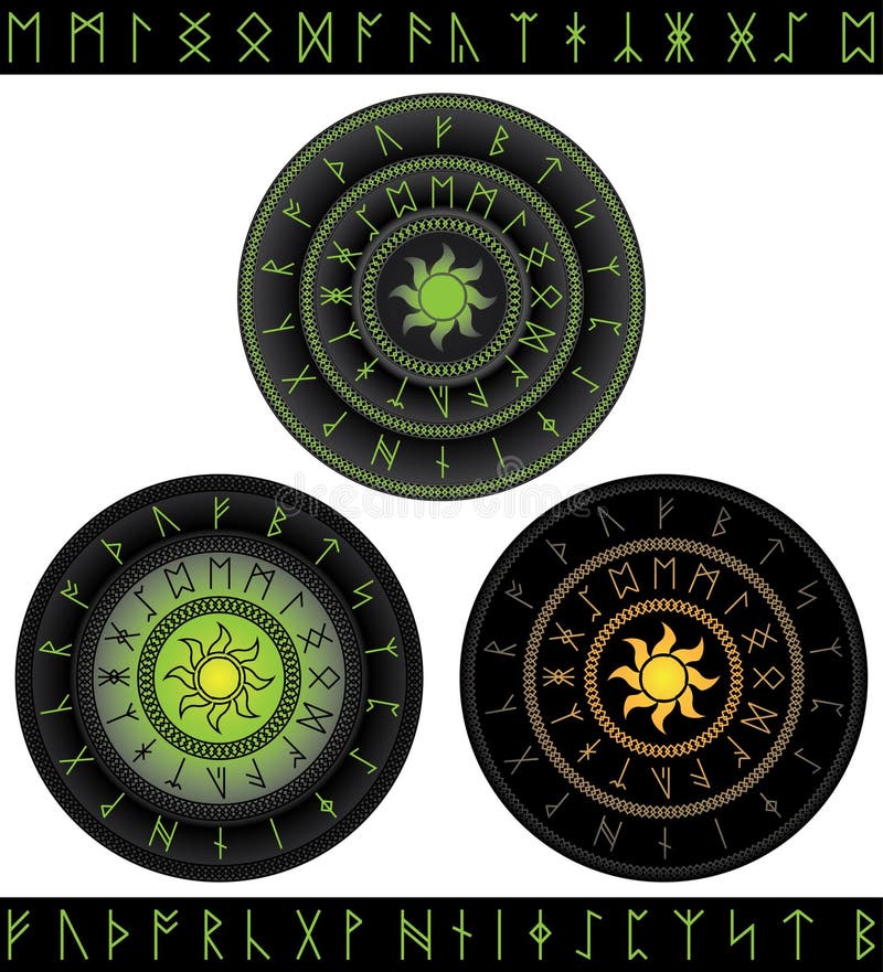 Runes magiques illustration stock Runes magiques illustration stock