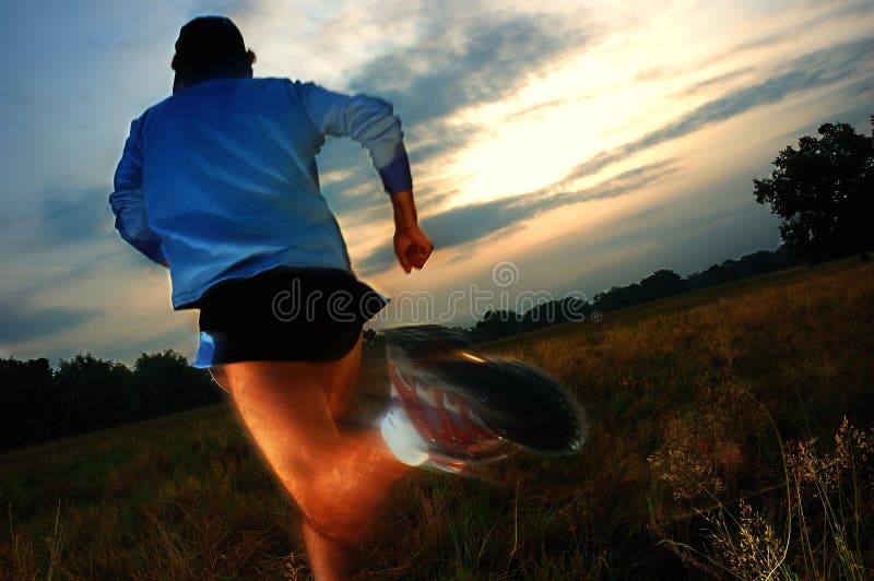 Runner stock photo