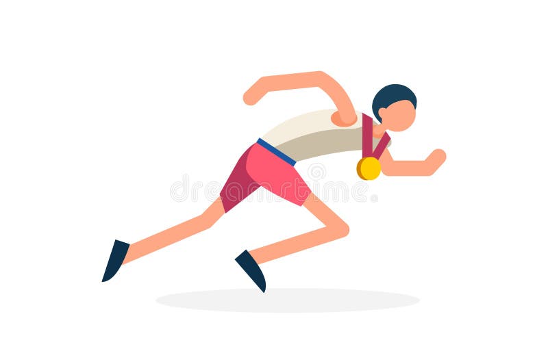 Runner Athlete Running Winner Stock Vector - Illustration of happy, runner: 171226232 Runner Athlete Running Winner Stock Vector - Illustration of happy, runner: 171226232