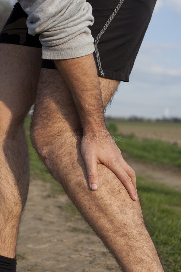 Runner with cramp stock image. Image of injured, adult 24724735