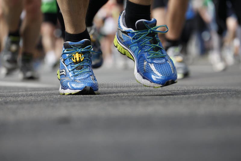 Runner in runners shoes stock image. Image of jogs, races 21339693