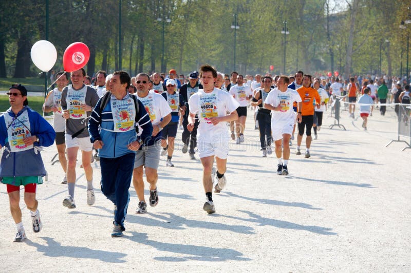 Runners stock images