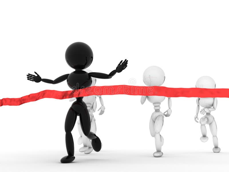 Runners Near The Finish Line 3 Stock Photography Image 34956852