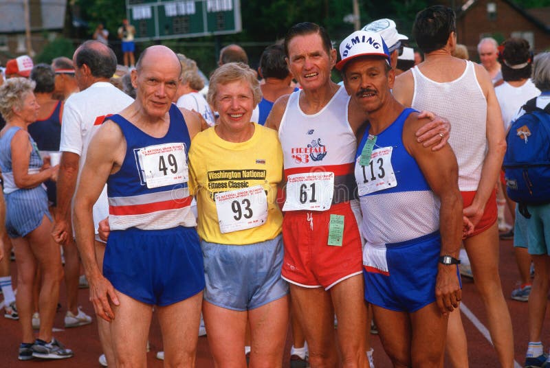 Runners At The Senior Olympics Editorial Image - Image of active, friendship: 25966845