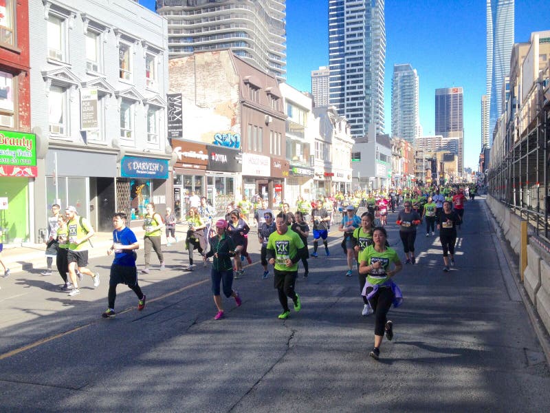 Runners in Toronto editorial photo. Image of sport, race 116571596