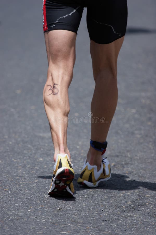 Runner’s Calf Muscle stock image. Image of running, athletic 891487