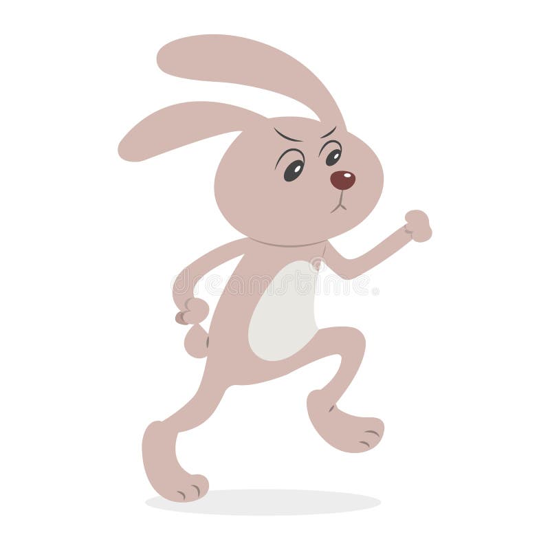 Running Bunny stock vector. Illustration of lovely, zoology - 187936013