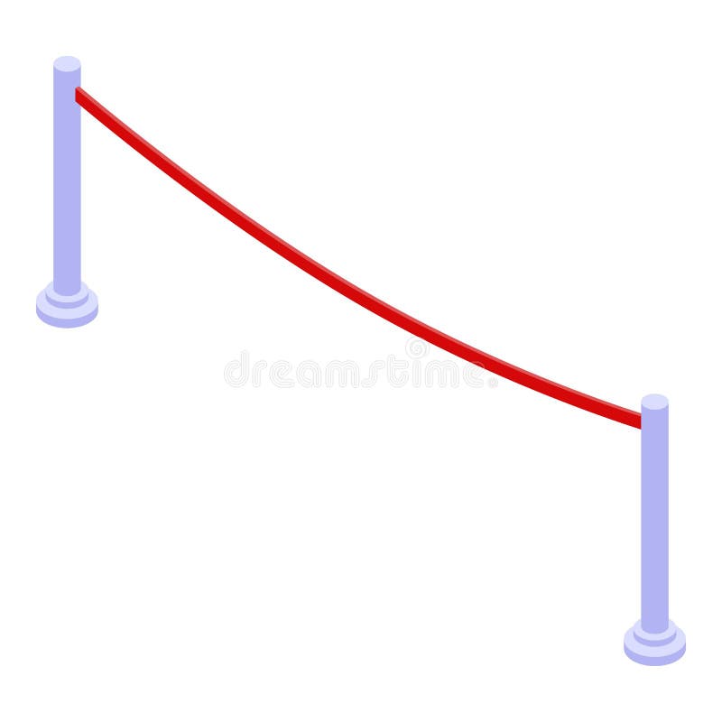 Running finish line icon, isometric style stock illustration