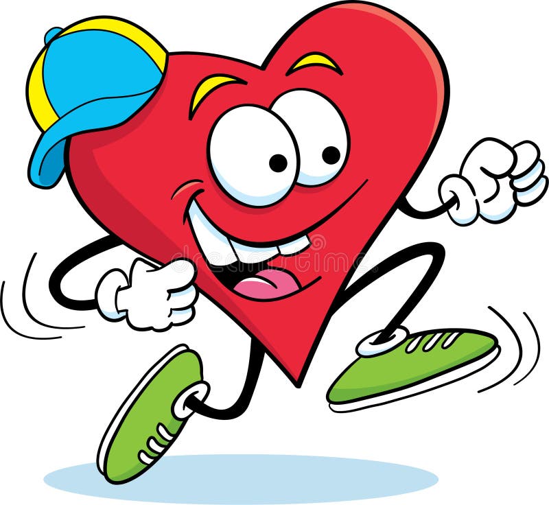 Running Heart stock vector. Illustration of sports, vector 25520814
