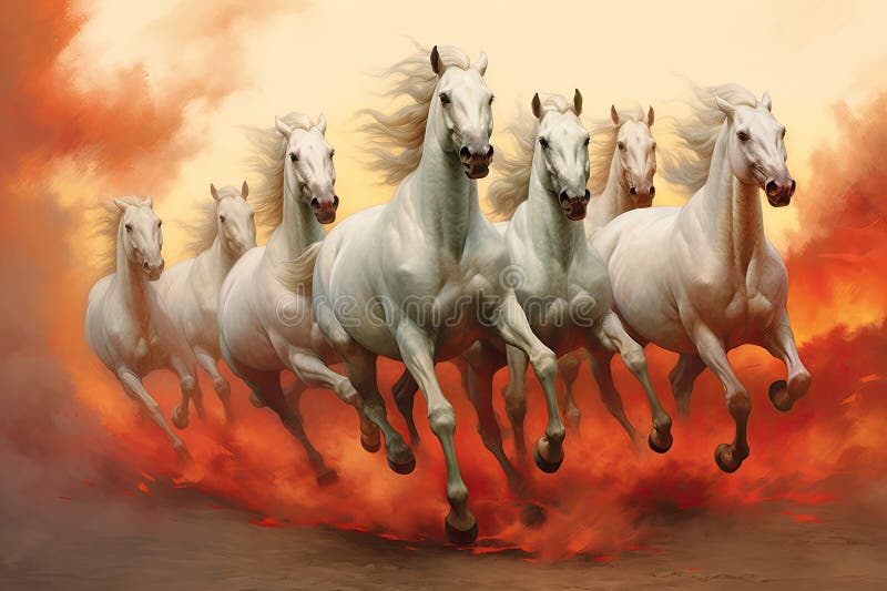 Running Horses Also Depict Speed and Growth in Life. Stock Image Image of member, qualities