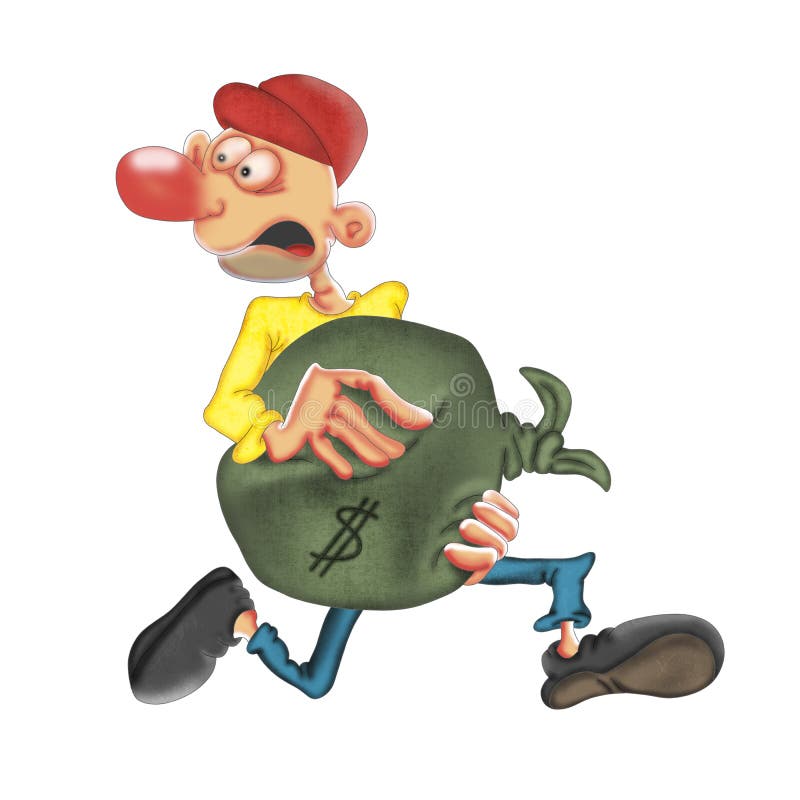 Running Bag Money Stock Illustrations 644 Running Bag Money Stock