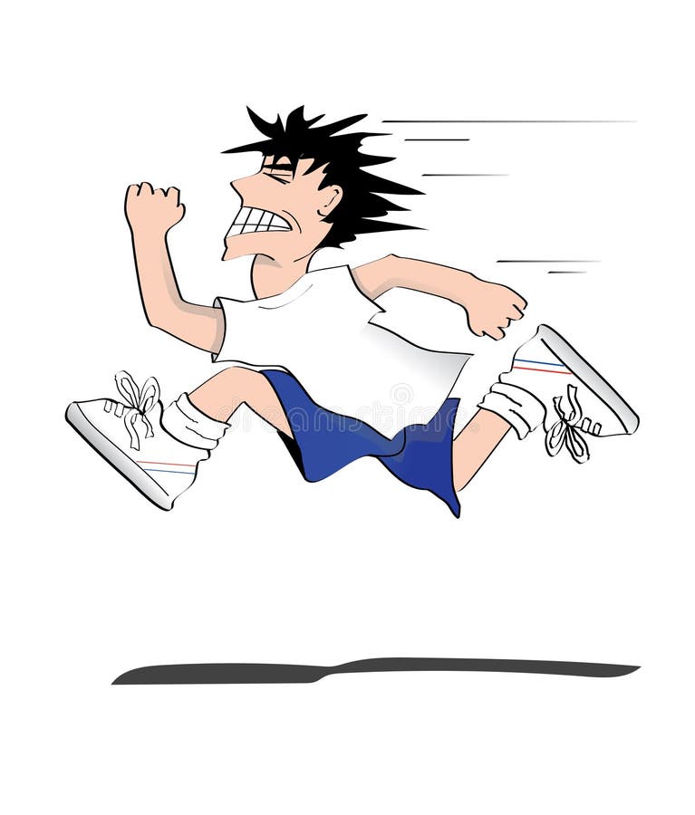 Running Man stock illustration. Illustration of jogging - 52436455