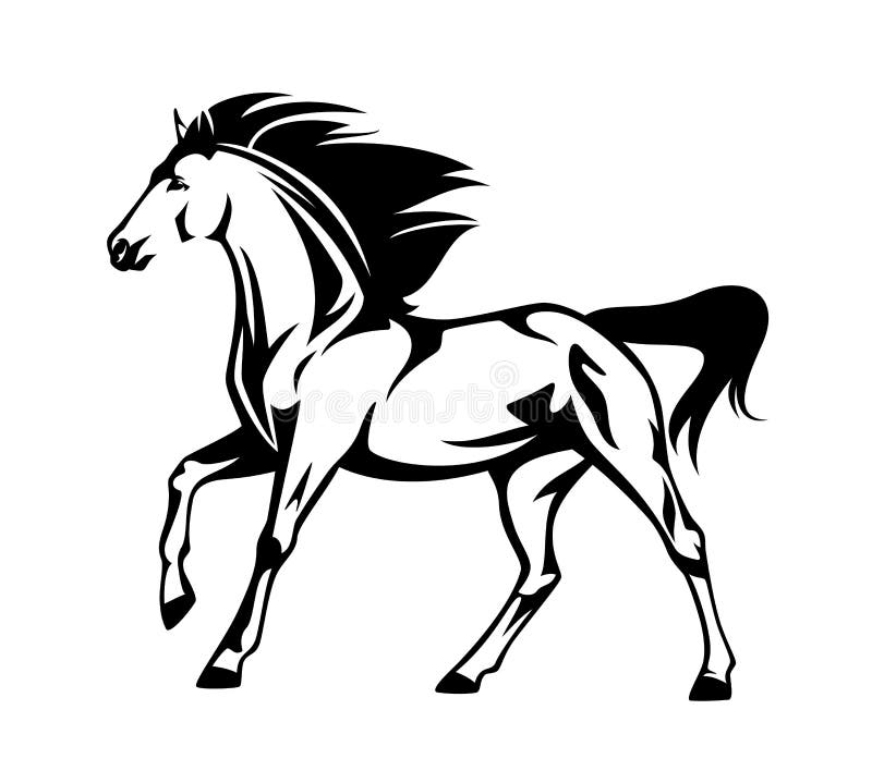 Running Horse Outline Stock Illustrations – 2,471 Running Horse Outline