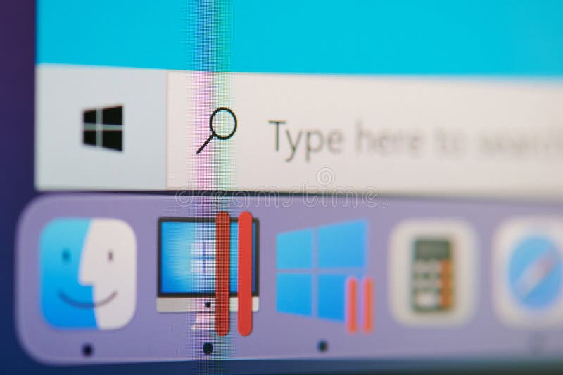 New york, USA - May 17, 2021: Running parallel app on mac os screen macro close up view.
