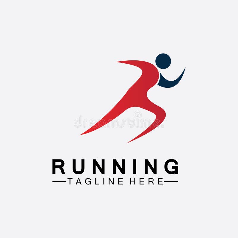 Running People Logo Symbol Vector Illustration Design.Healthy Running ...