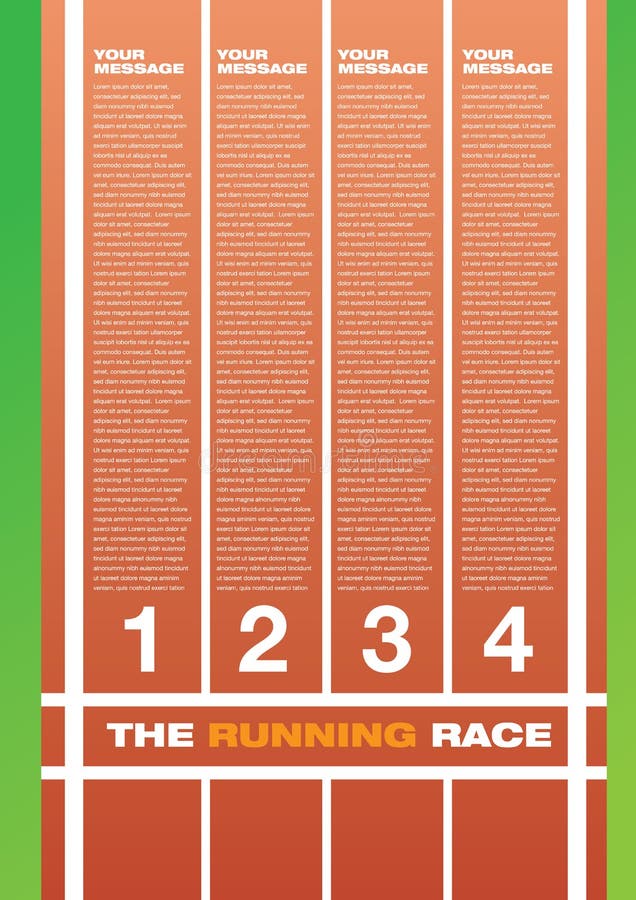Running race track layout stock vector. Illustration of athletic 42498638