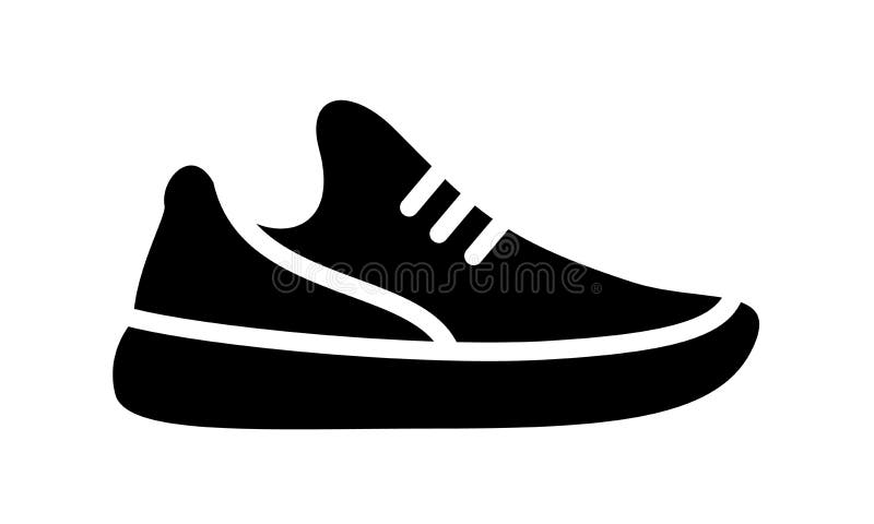 Running Shoes Icon Fitness Simple Style Sneaker Stock Illustration Illustration Of Athlete Shoes