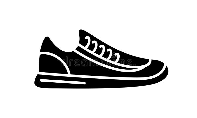 Trainers Clipart Black And White