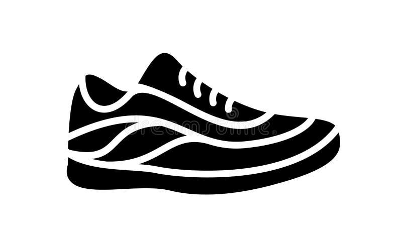 Running Shoes Icon Fitness. Simple Style Sneaker. Stock Illustration -  Illustration of pictogram, fashion: 127830779