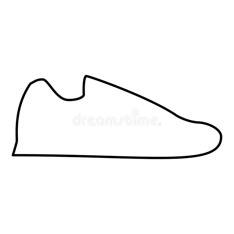 Running Shoe Outline Isolated Stock Illustrations – 1,288 Running Shoe ...