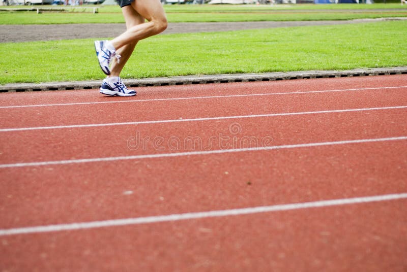 Running on sports-ground