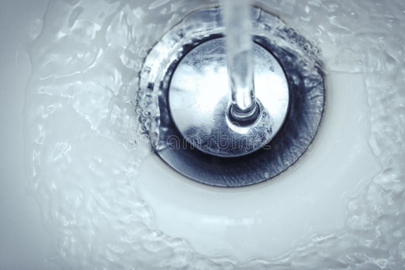 Running Tap Water in a White Bathroom Sink Stock Photo Image of freshness, conceptual 92427072