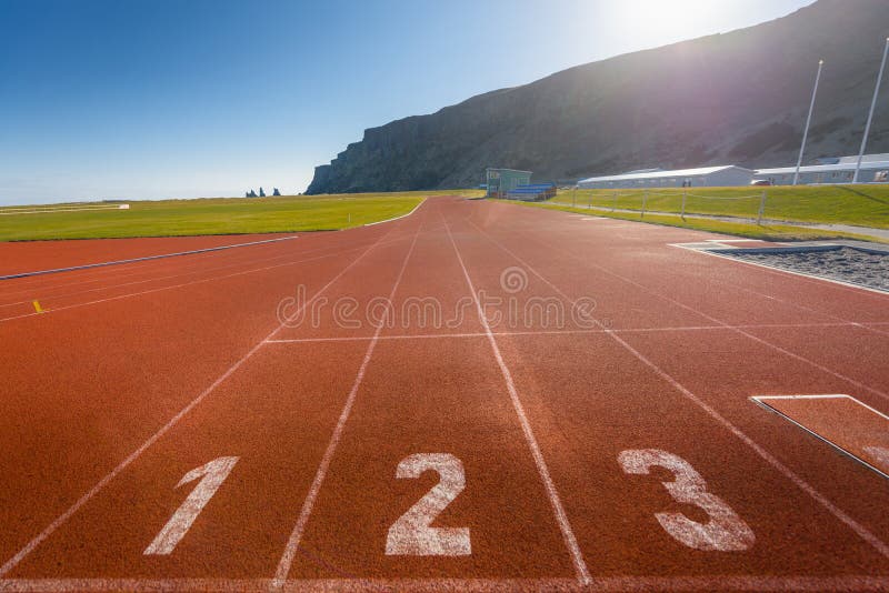 Running track outdoors