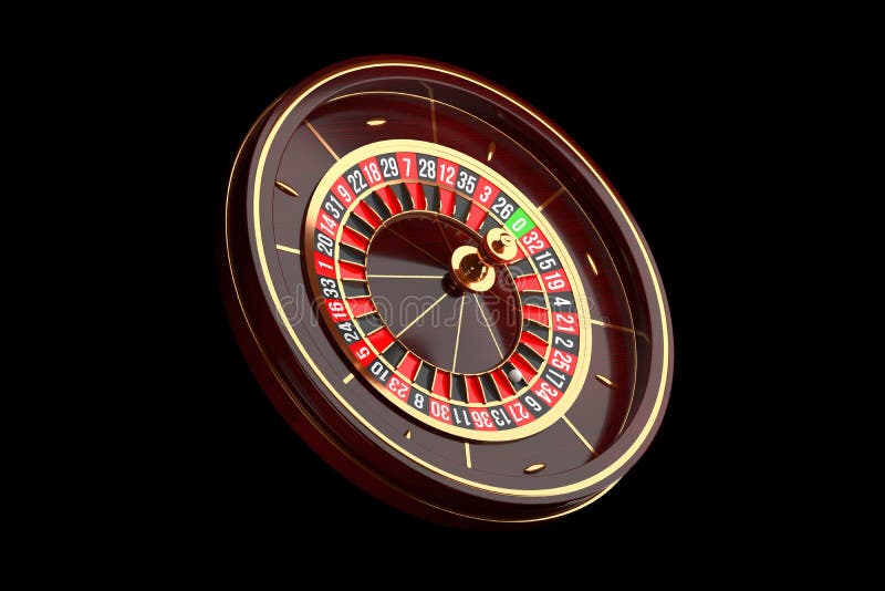 Ruota di roulette di lusso del casinò su fondo nero Icona di tema del casinò Roulette di legno del casinò del primo piano con una illustrazione di stock Ruota di roulette di lusso del casinò su fondo nero Icona di tema del casinò Roulette di legno del casinò del primo piano con una illustrazione di stock